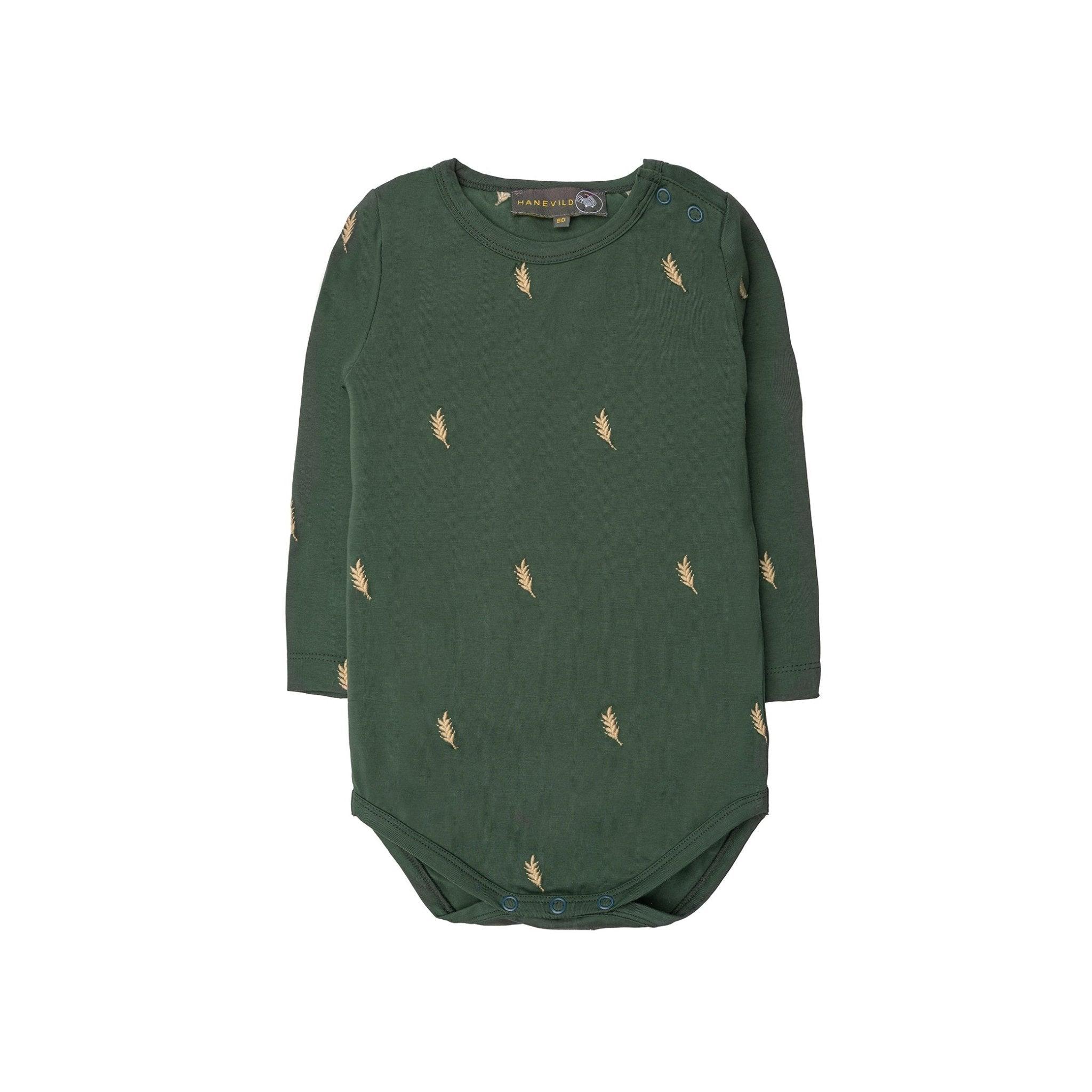 Wheat romper i farven Green gables, heldragt til baby